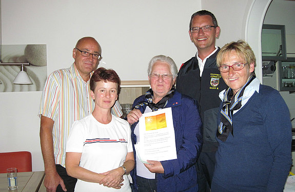 Spendenübergabe an Hochwasseropfer in Dürnstein durch den Seniorenbund Groß Siegharts